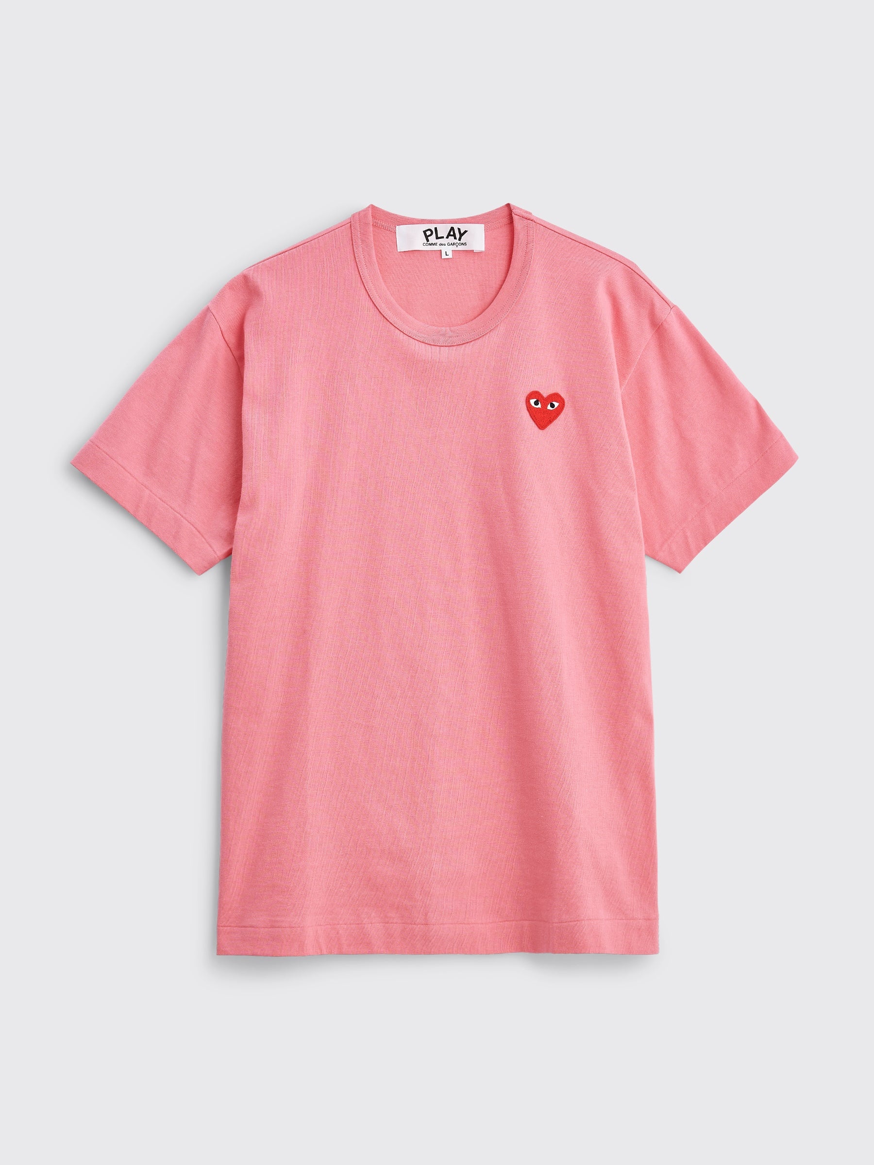 COMME DES GARÇONS PLAY SMALL HEART T-SHIRT PINK - 1