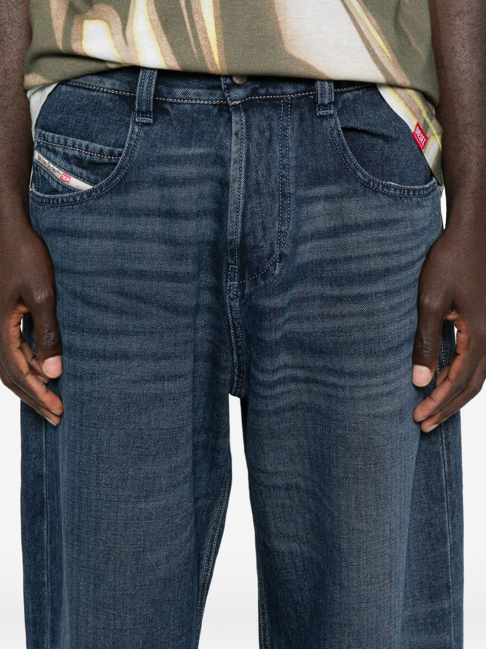 pocket-detail cotton jeans - 5