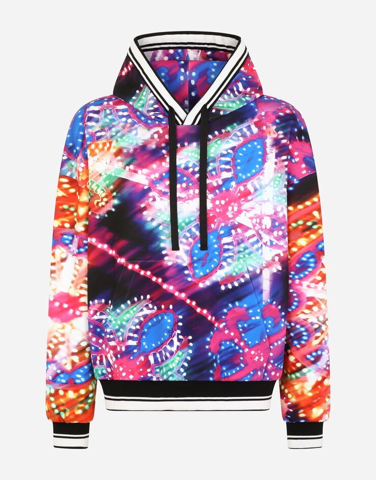 Illumination-print hoody with DG logo - 3