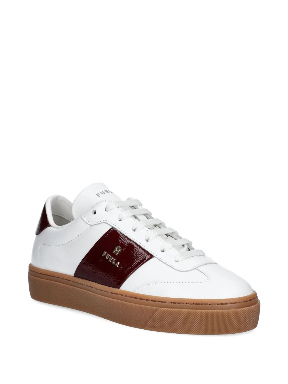 leather panelled sneakers - 2
