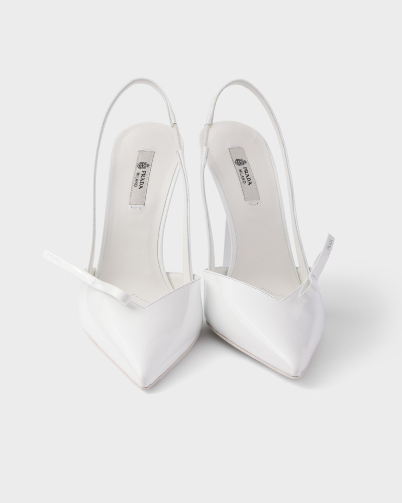 Patent leather slingback pumps 6
