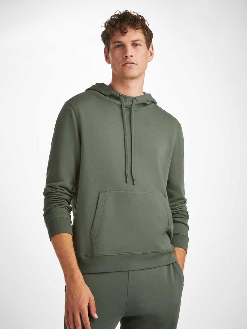 Men's Pullover Hoodie Quinn Cotton Modal Soft Green - 2