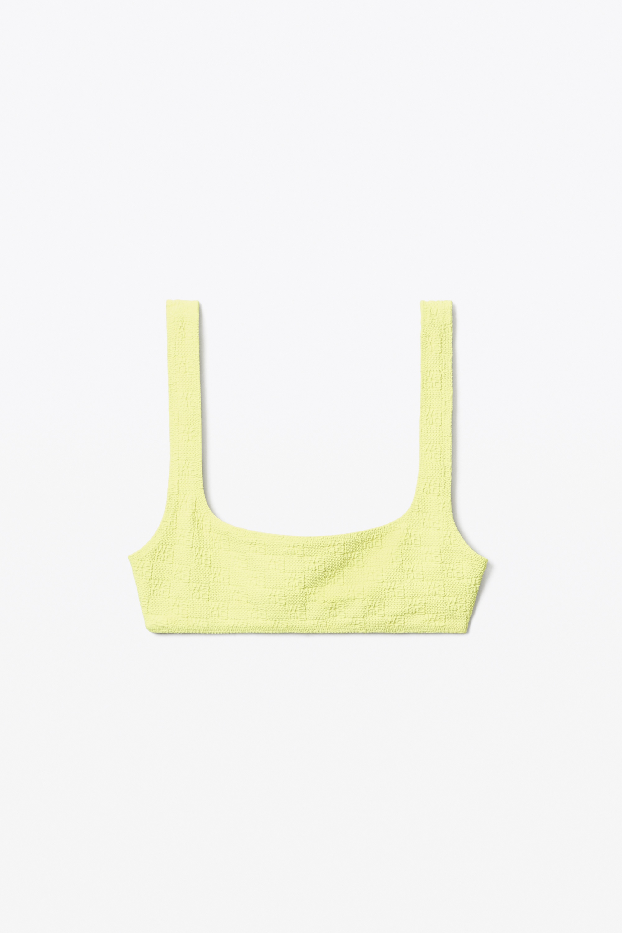 BIKINI TOP IN TEXTURED LOGO JERSEY - 1