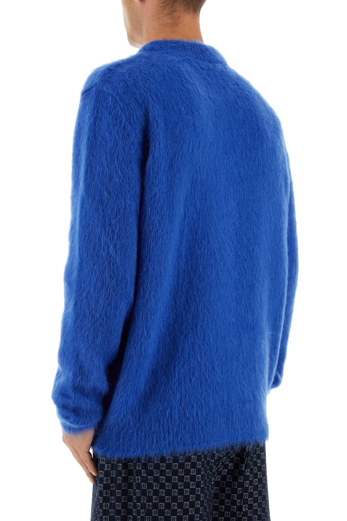 Electric blue wool blend sweater - 4