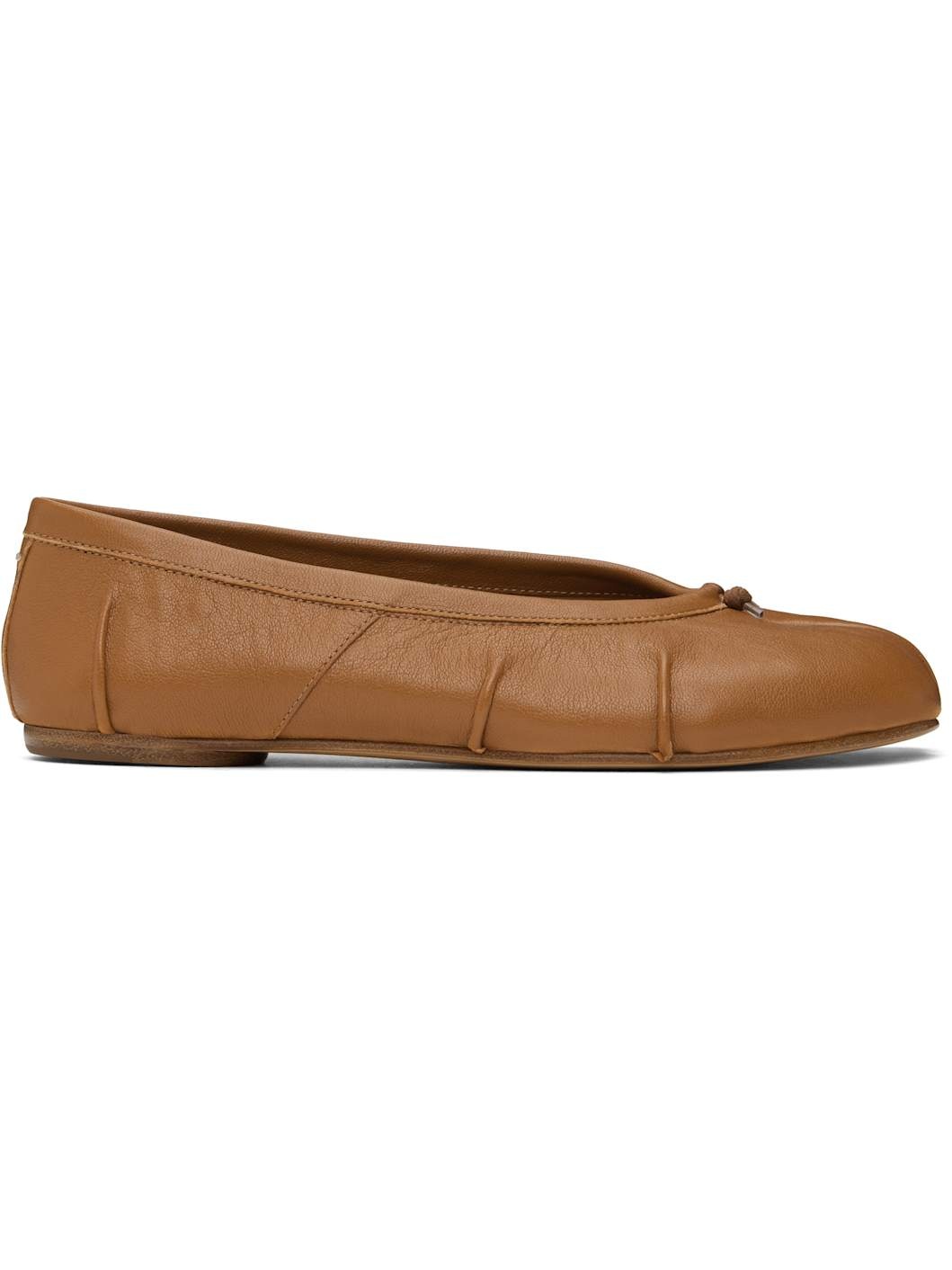 Brown Tabi New Ballerina Flats - 1