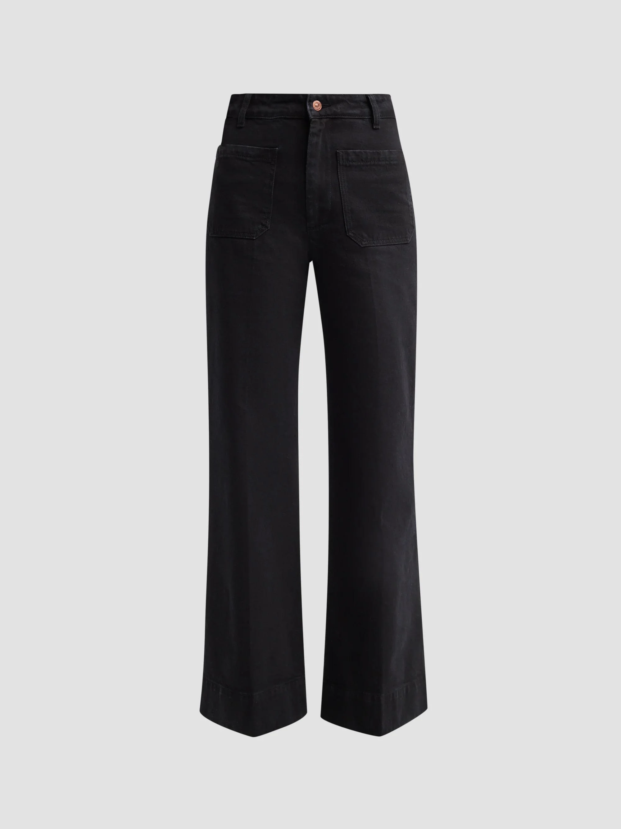 Women's Alina Patch Pocket Jeans - Washed Black - 1
