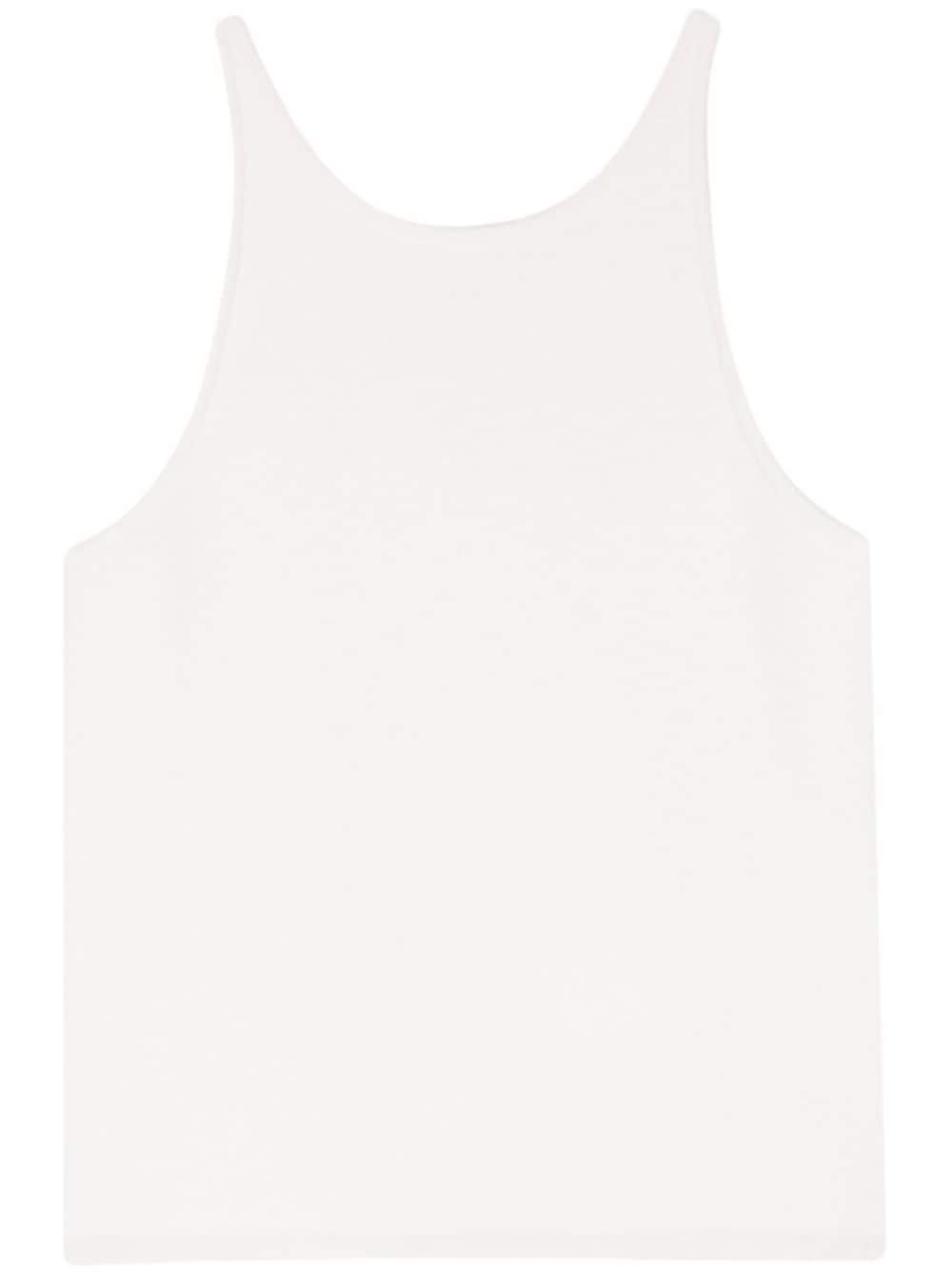 scoop-neck knitted tank top - 1