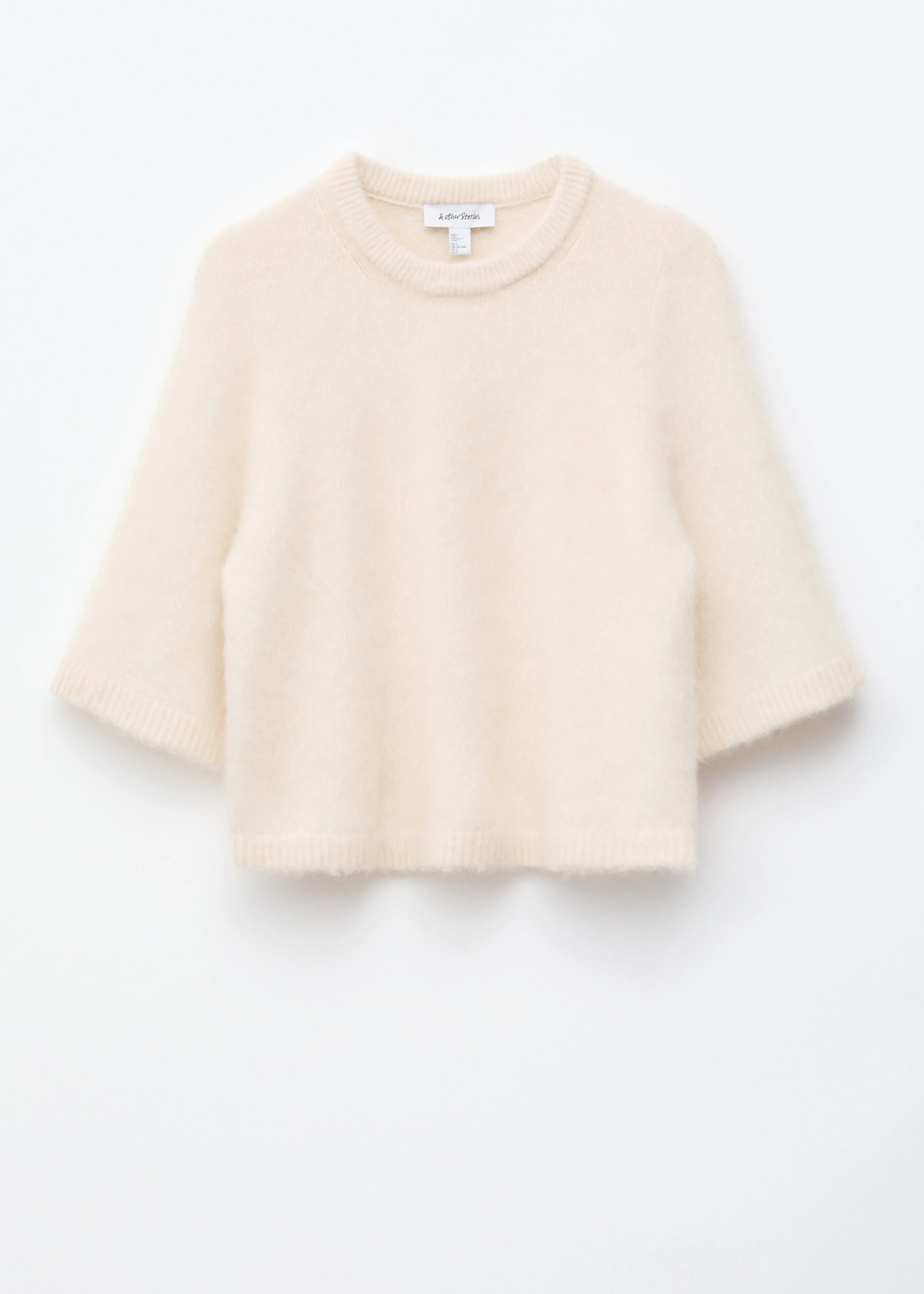 Mohair-Blend Knitted T-shirt - 1
