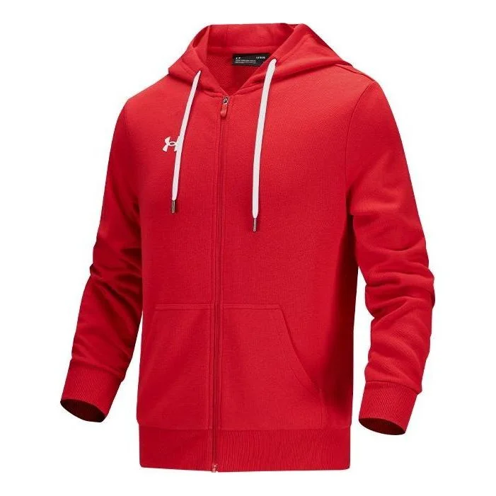 Under Armour Essential Fleece Full Zip Hoodie 'Red' 21600305-600 - 1