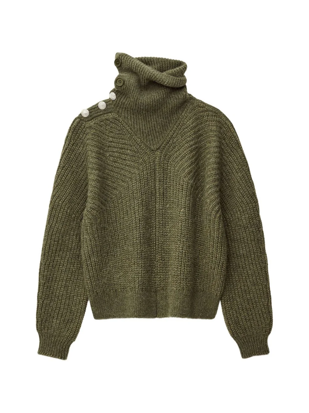 Romane buttoned roll-neck sweater - 1