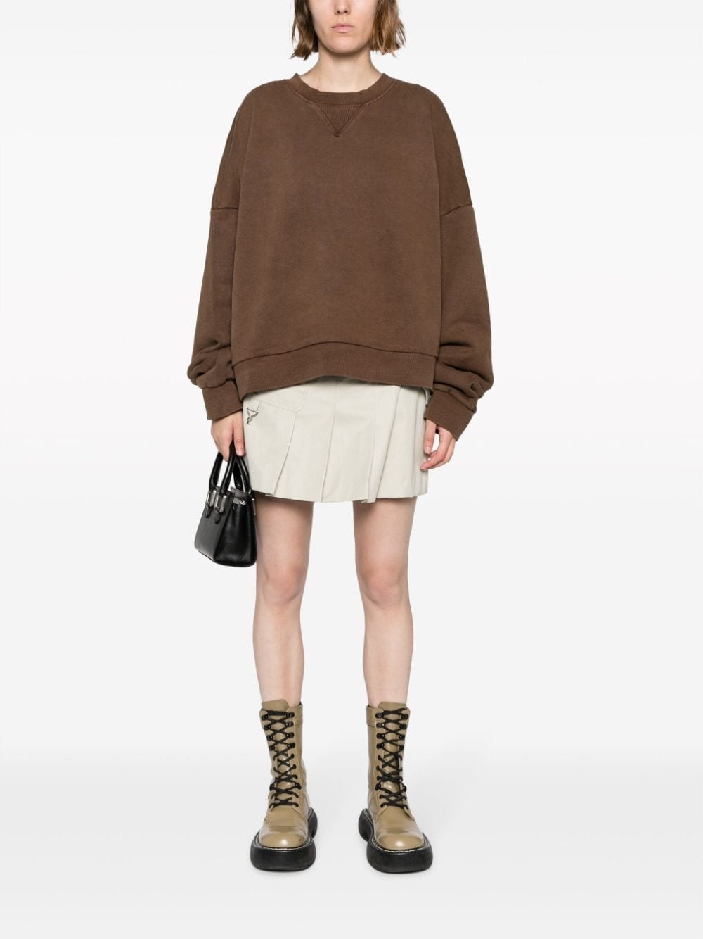 drop-shoulder crew-neck sweatshirt - 2