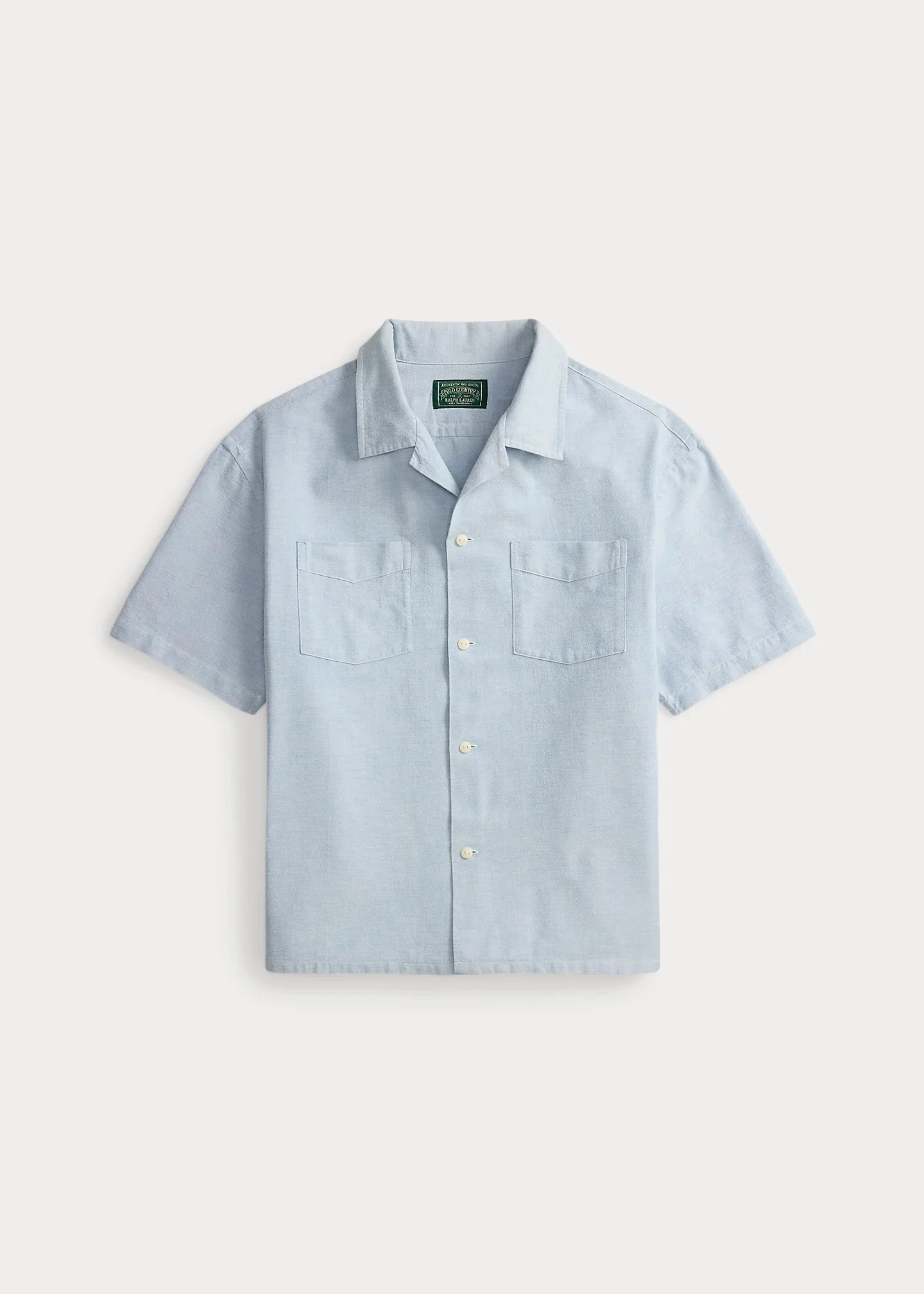 Relaxed Fit Oxford Camp Shirt - 1