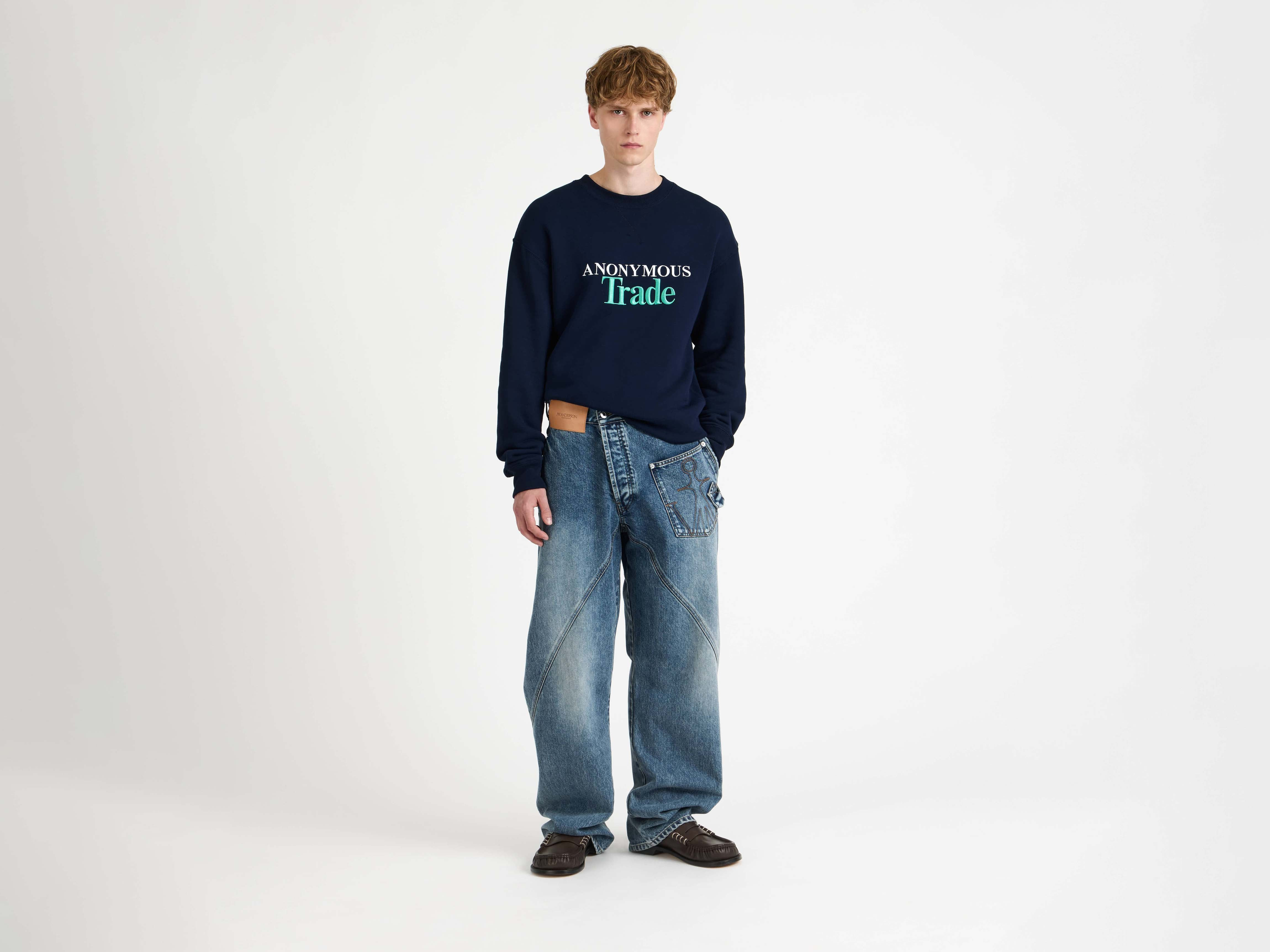TWISTED WORKWEAR JEANS IN MID BLUE - 2