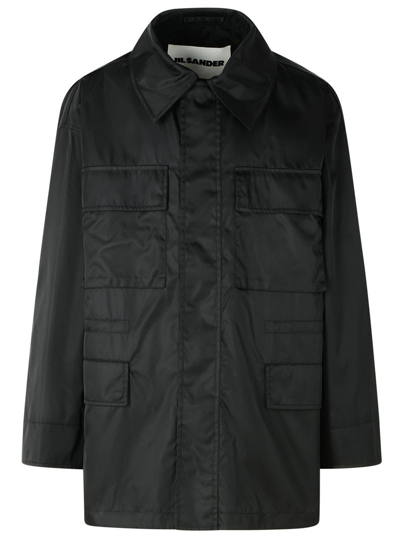 Jil Sander Black Polyamide Jacket Men - 1