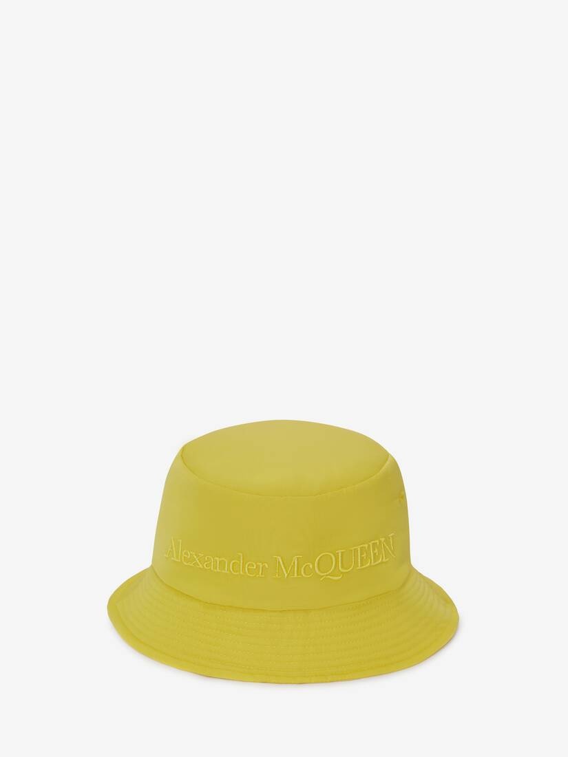 Women's Padded Bucket Hat in Lemon - 1