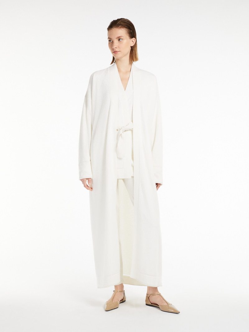 Max Mara ASBUURG Long cashmere-yarn cardigan outlook