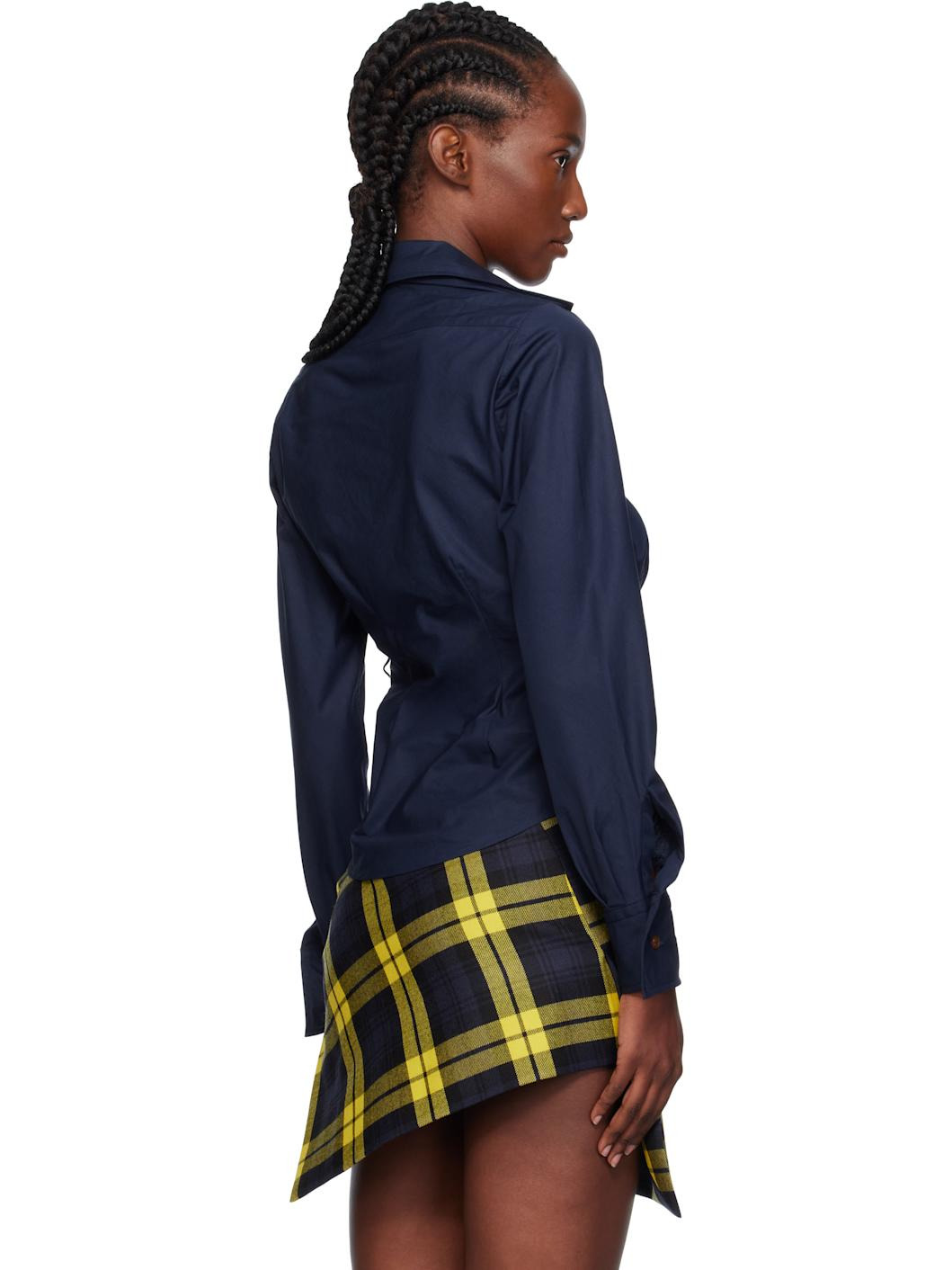 Navy Drunken Shirt - 3