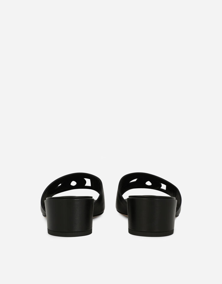 Dolce & Gabbana Calfskin mules with DG Millennials logo