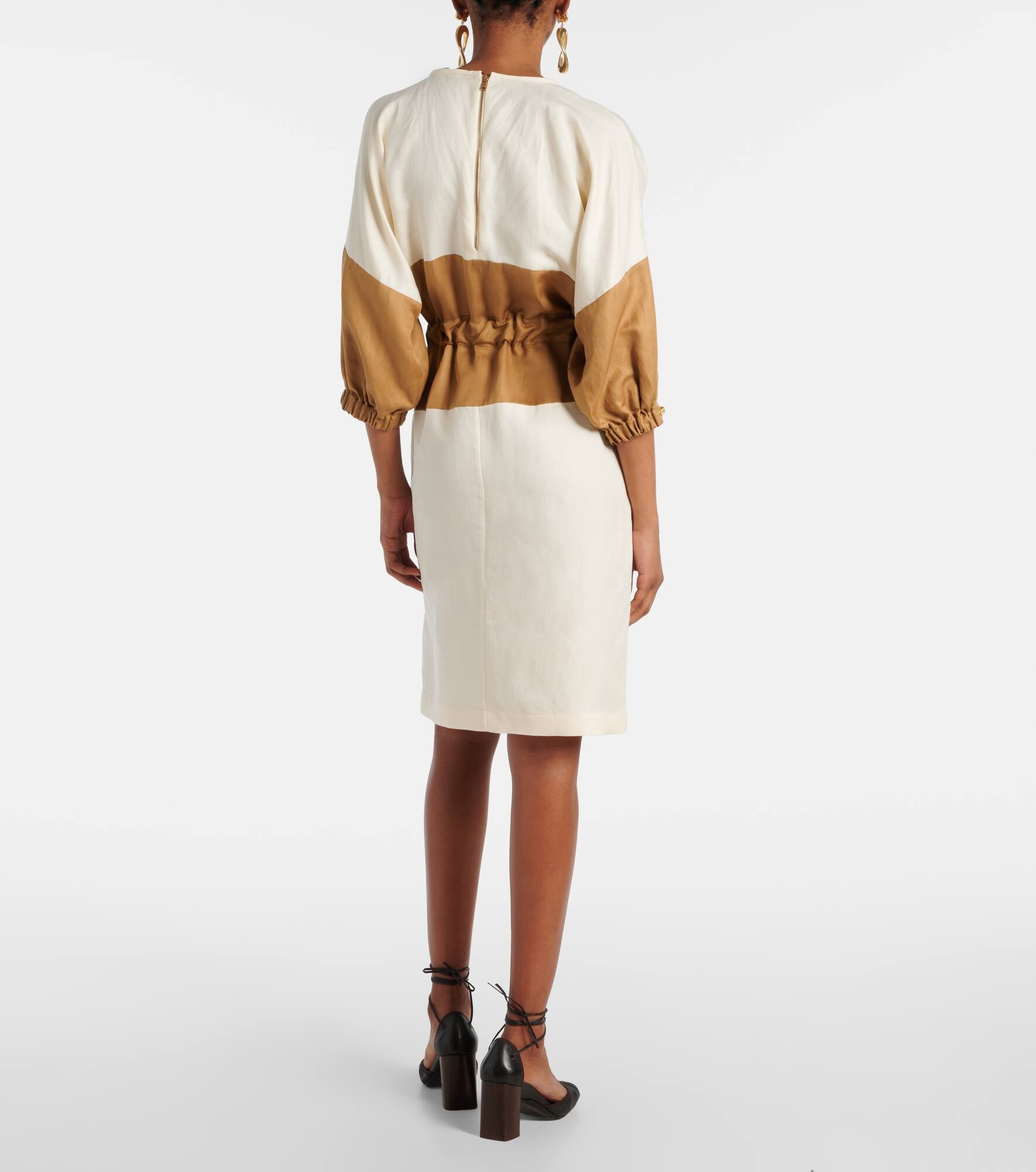 Vasto linen and silk sweater dress - 3