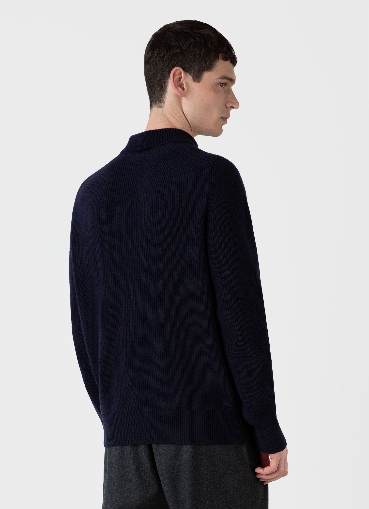 Ribber Polo Neck Jumper - 5