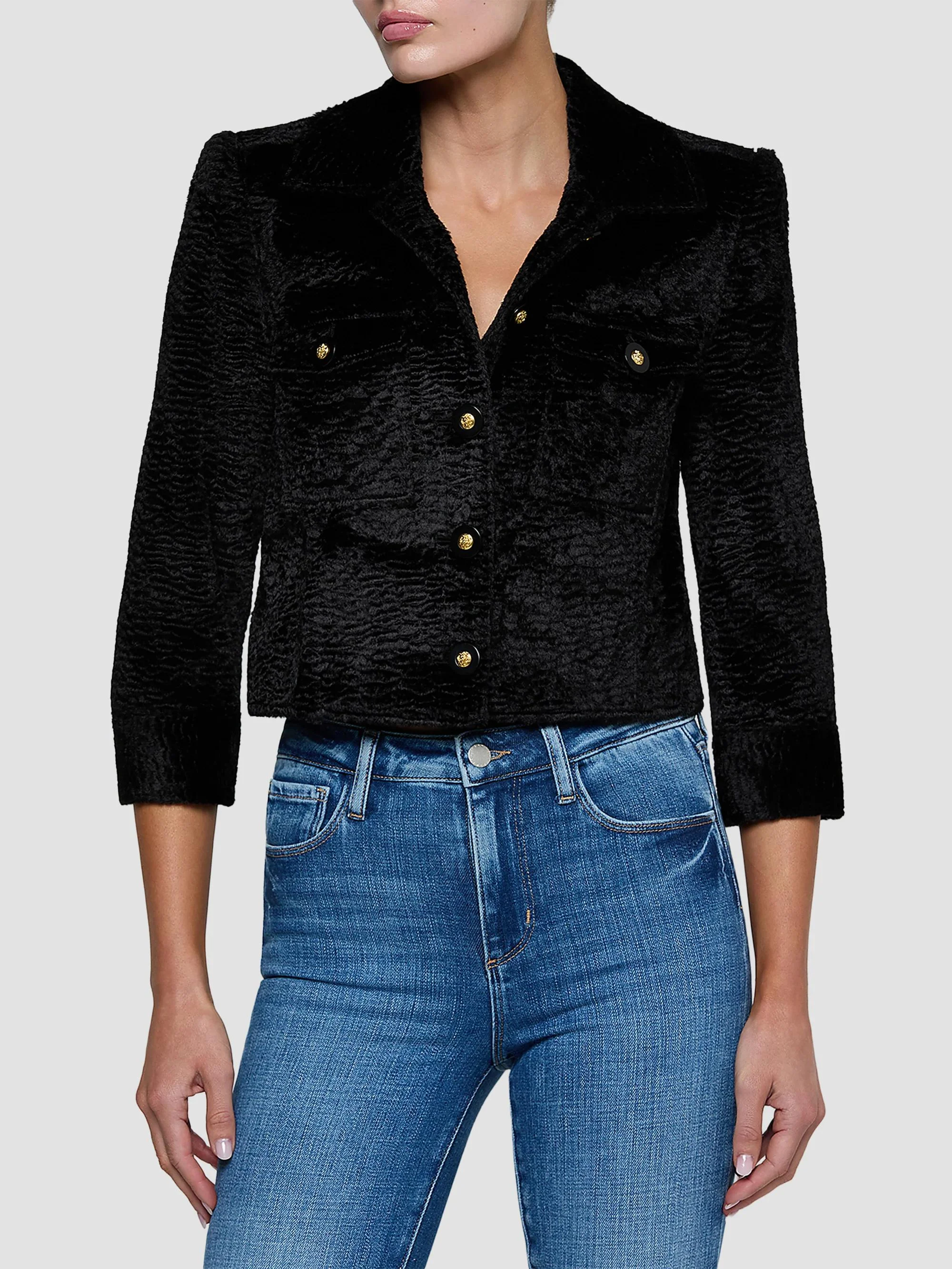 Women's Kumi Crop Jacket - Black - 1