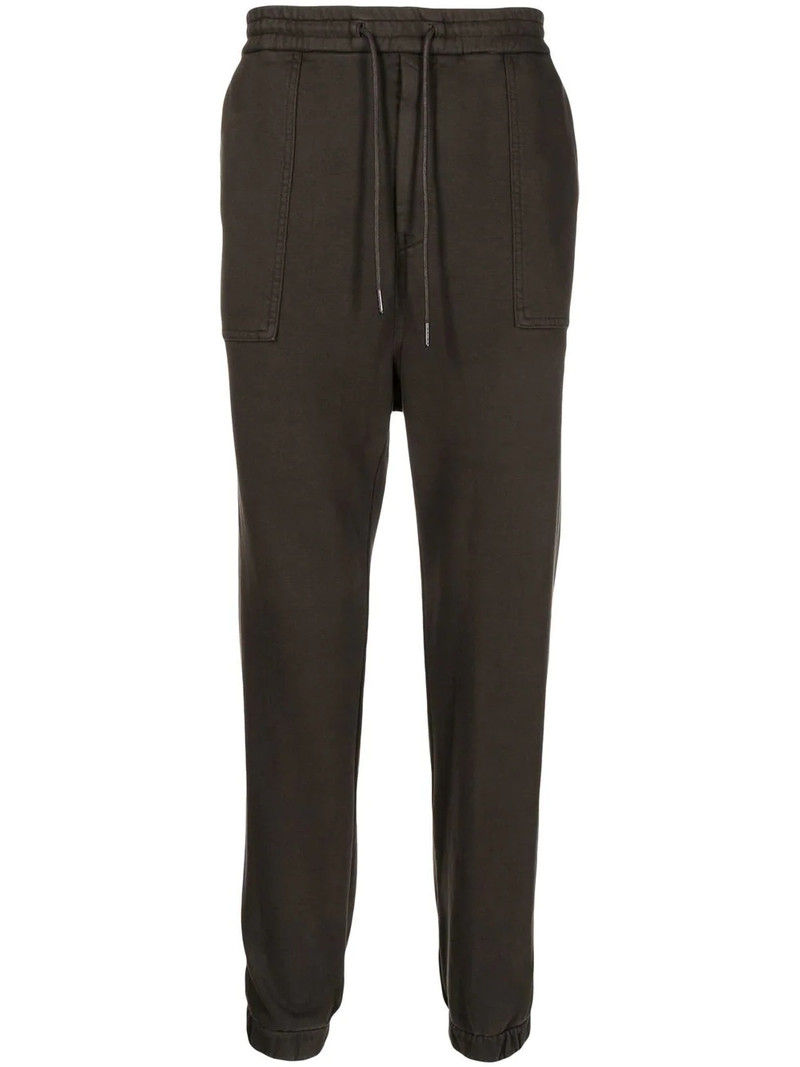 elasticated-waist cotton track pants 1