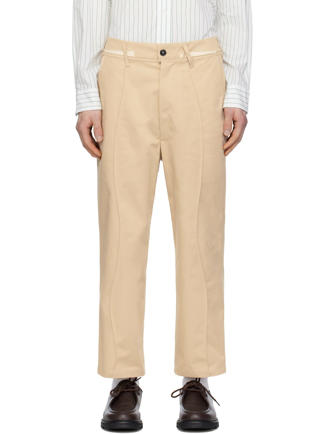 Beige Slack Trousers - 1
