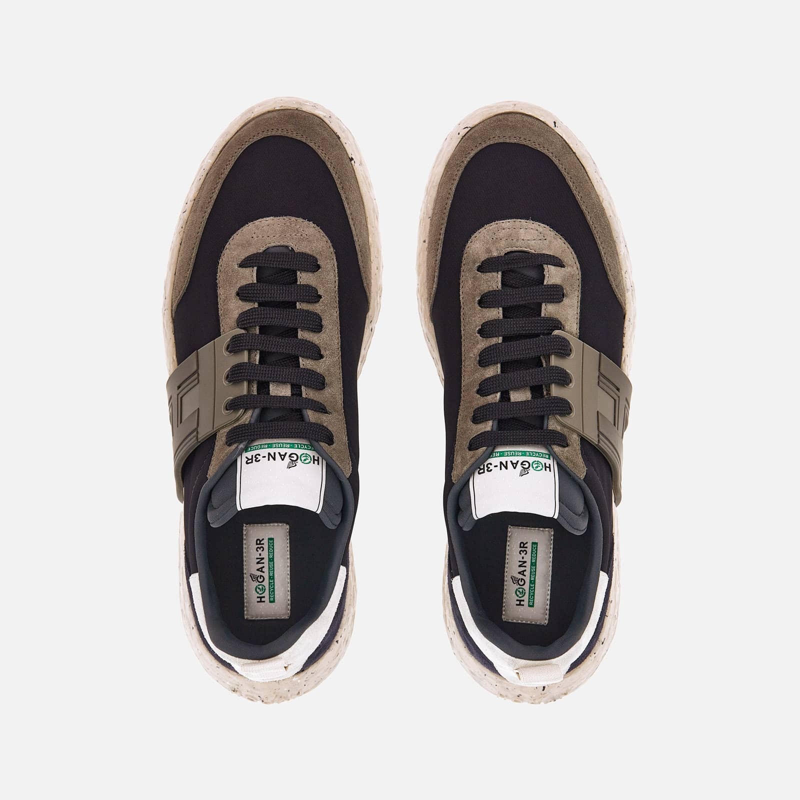 Sneakers Hogan-3R Blue Grey Ivory - 4