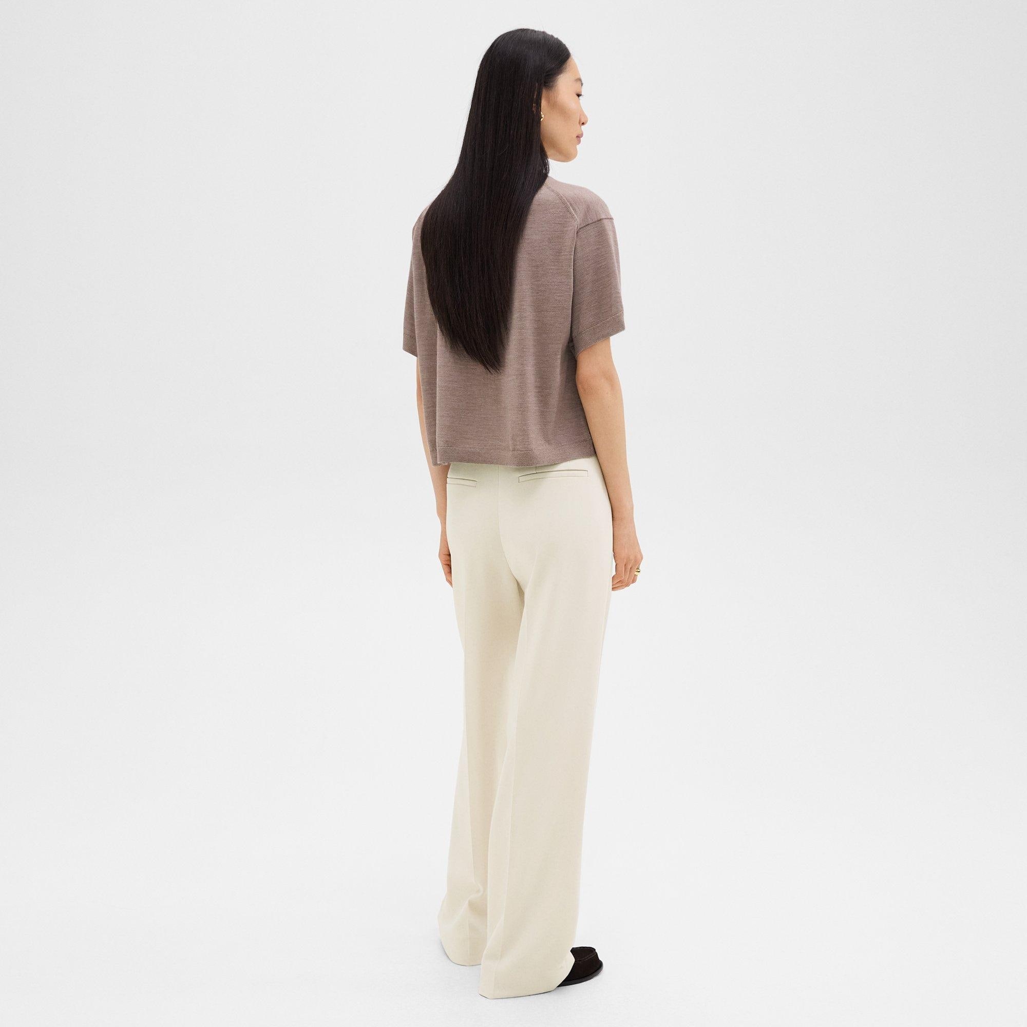 Relaxed Straight Pant in Admiral Crepe - 4