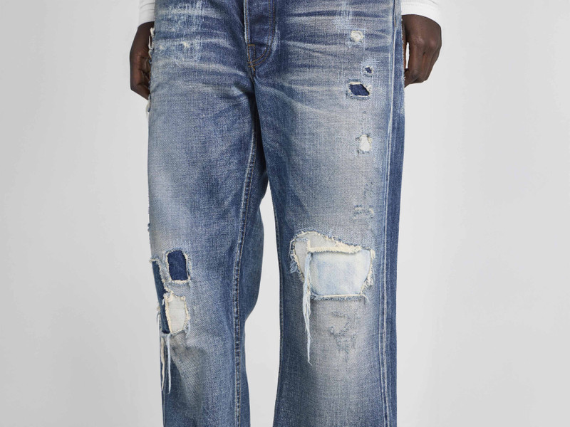 WOMENS STRAIGHT LEG JEANS IN DARK BLUE 5