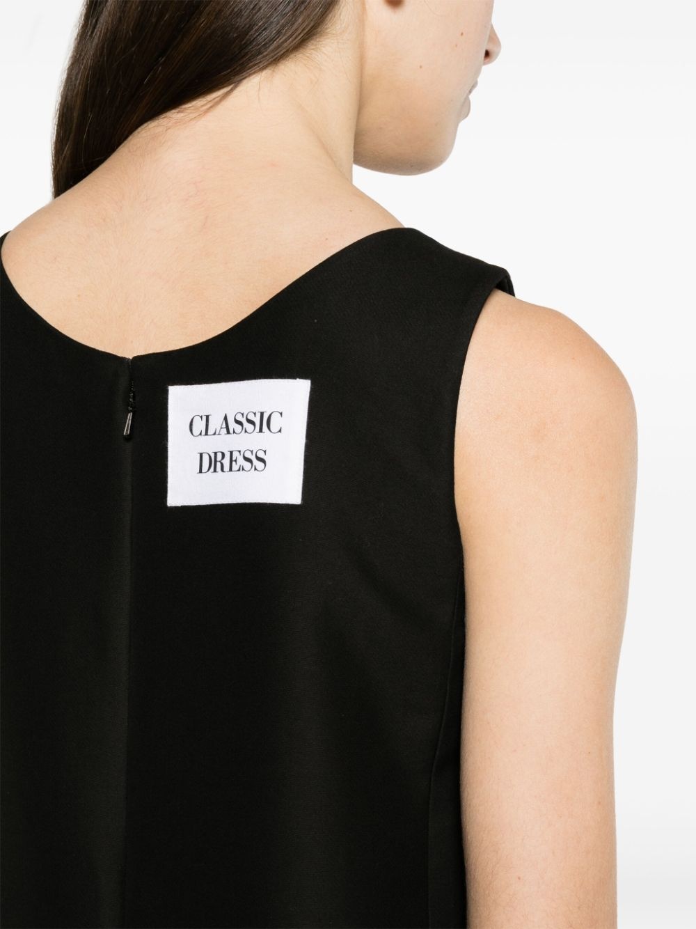 sleeveless cotton shift minidress - 5