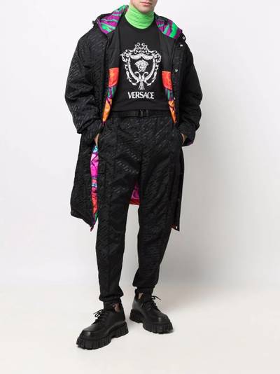 VERSACE La Greca cotton track pants outlook