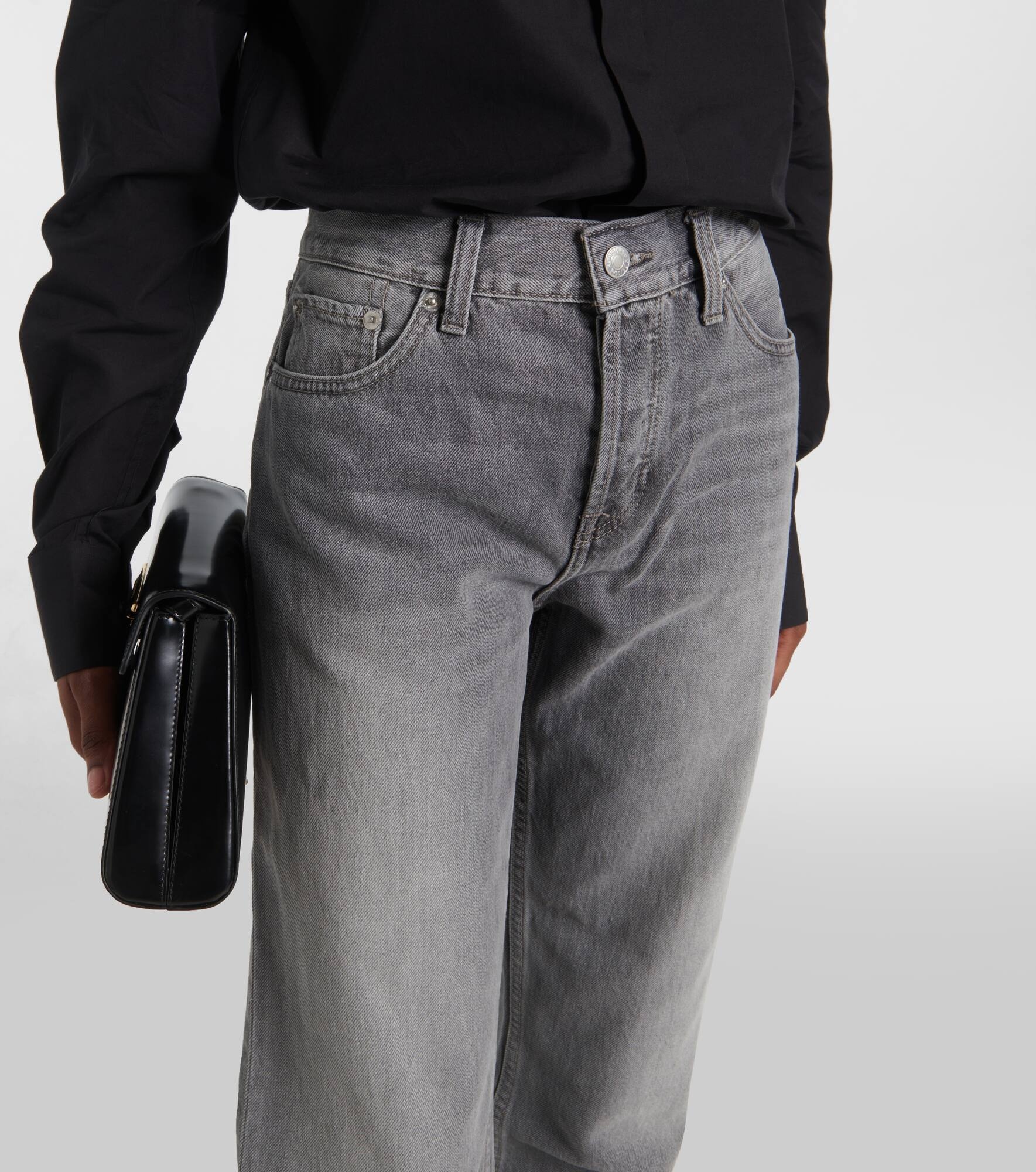 High-rise straight jeans - 4