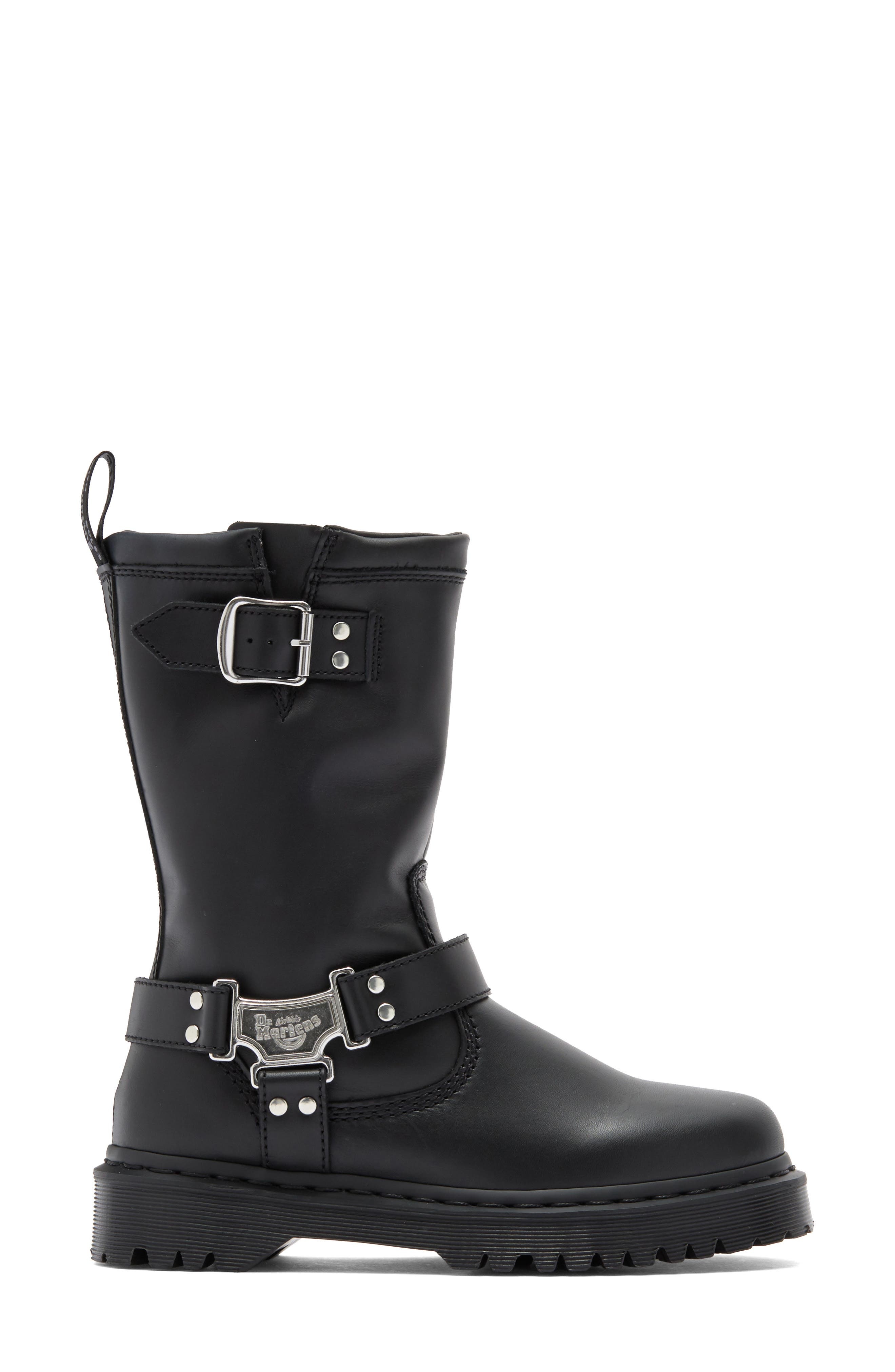 Dr. Martens Anistone Hi Biker Boot in Black at Nordstrom - 3
