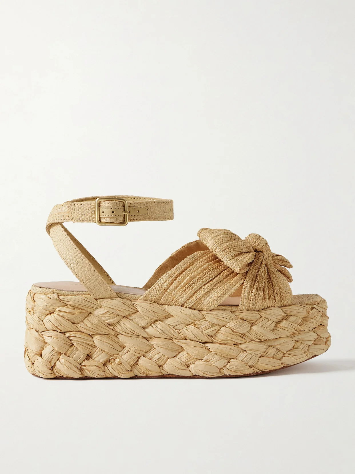 Gaby Raffia Platform Sandals - 1