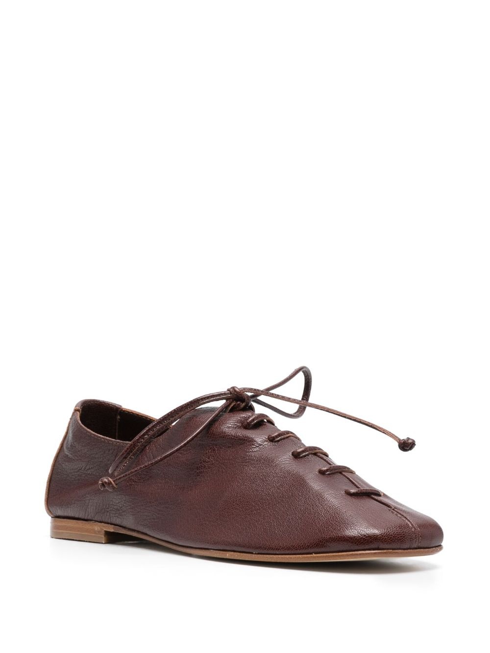 Plegada leather lace-up shoes - 2