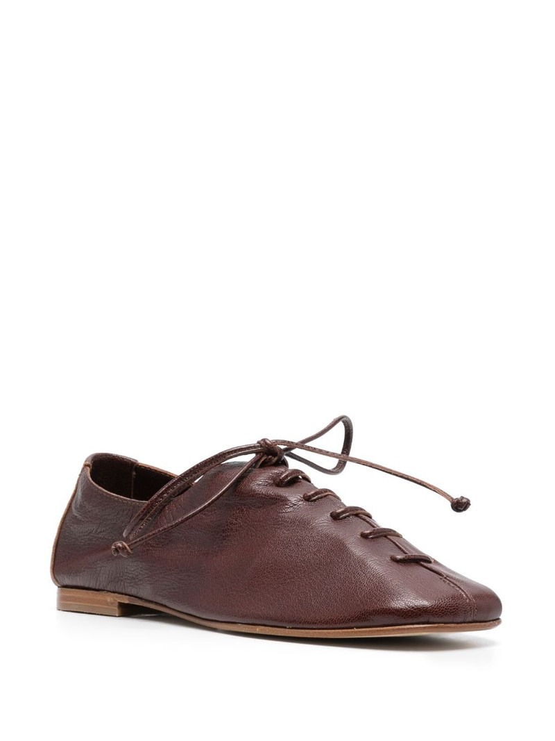 HEREU Plegada leather lace-up shoes outlook