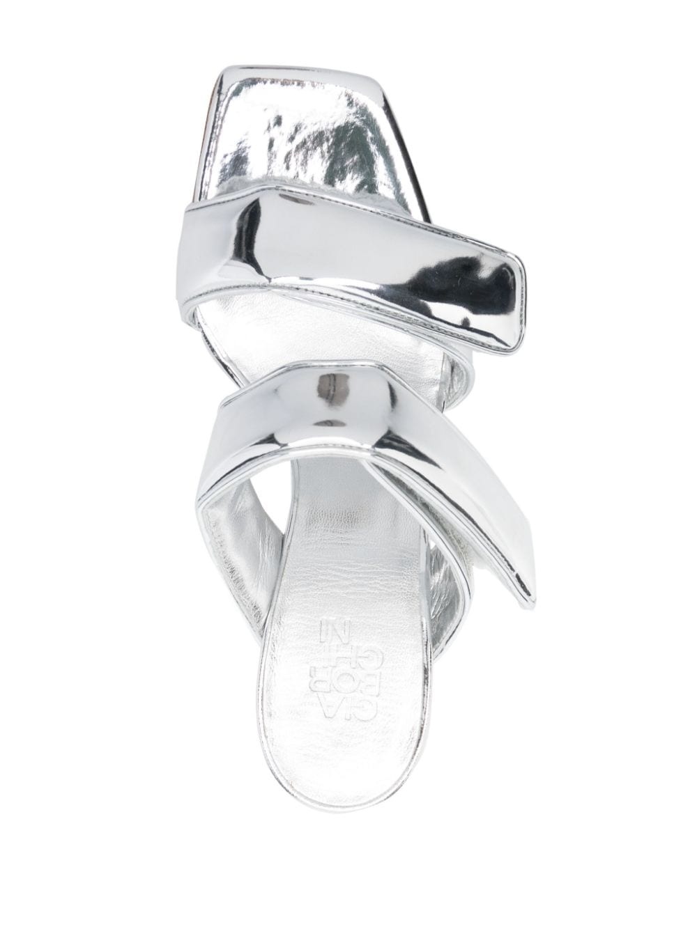 Perni 03 80mm laminated mules - 4