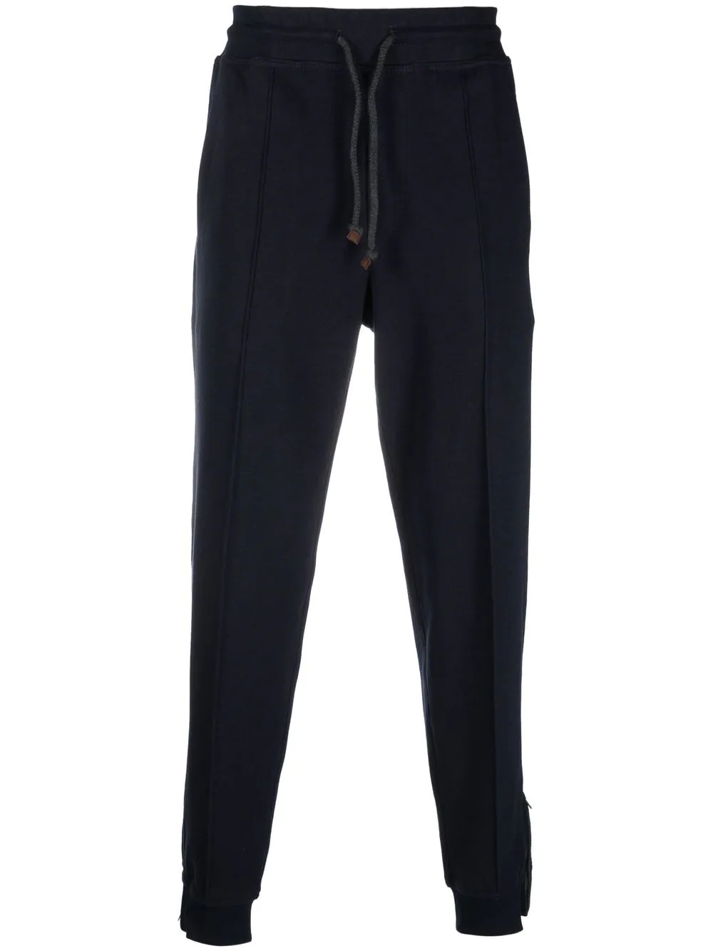 drawstring knitted track pants - 1