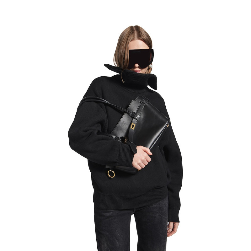 BALENCIAGA Women's Bel Air Tote Bag Small in Black outlook