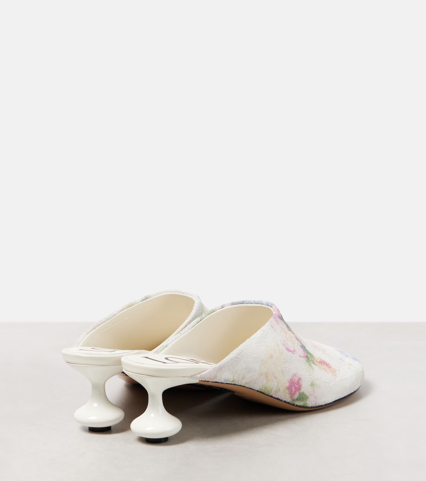 Toy printed brushed leather mules - 2