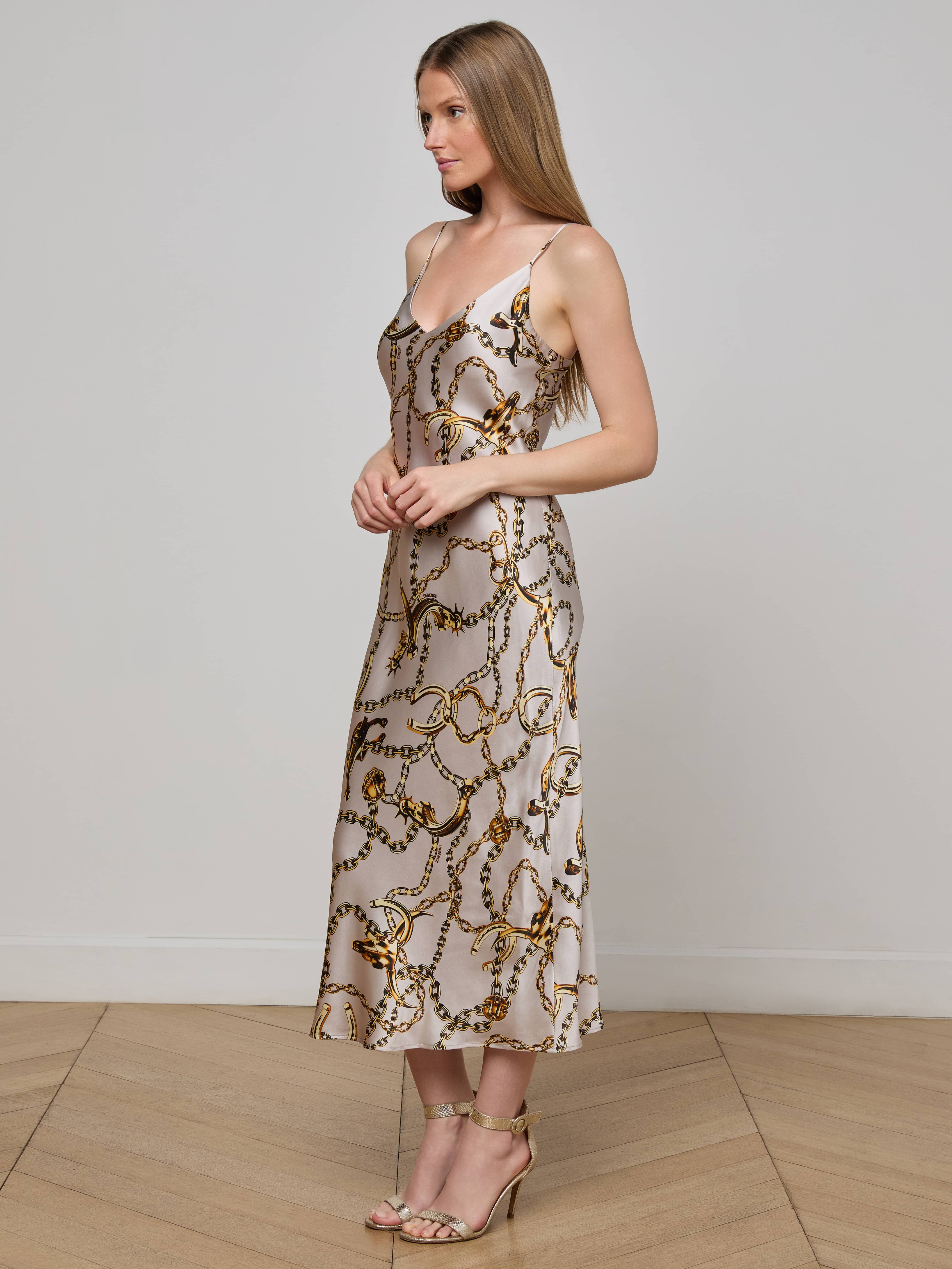 Seridie Silk Slip Dress - 3