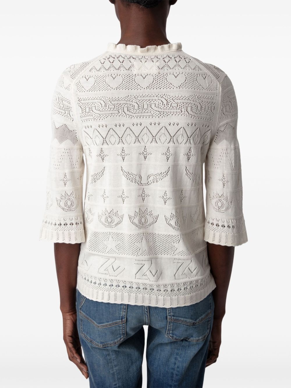 Taho openwork-knit top - 5