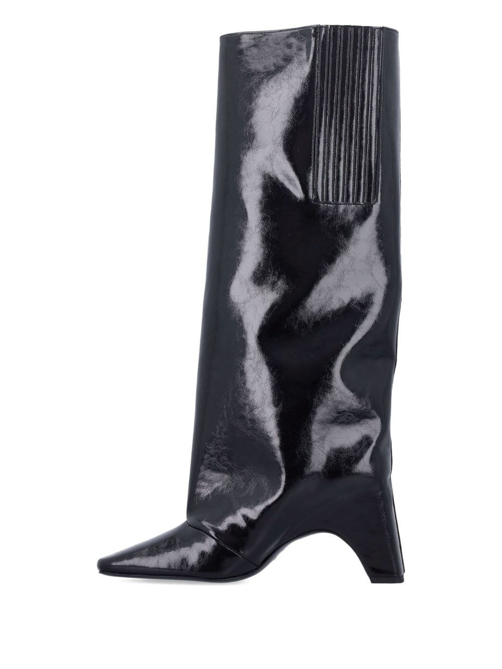 90mm patent-leather boots - 4