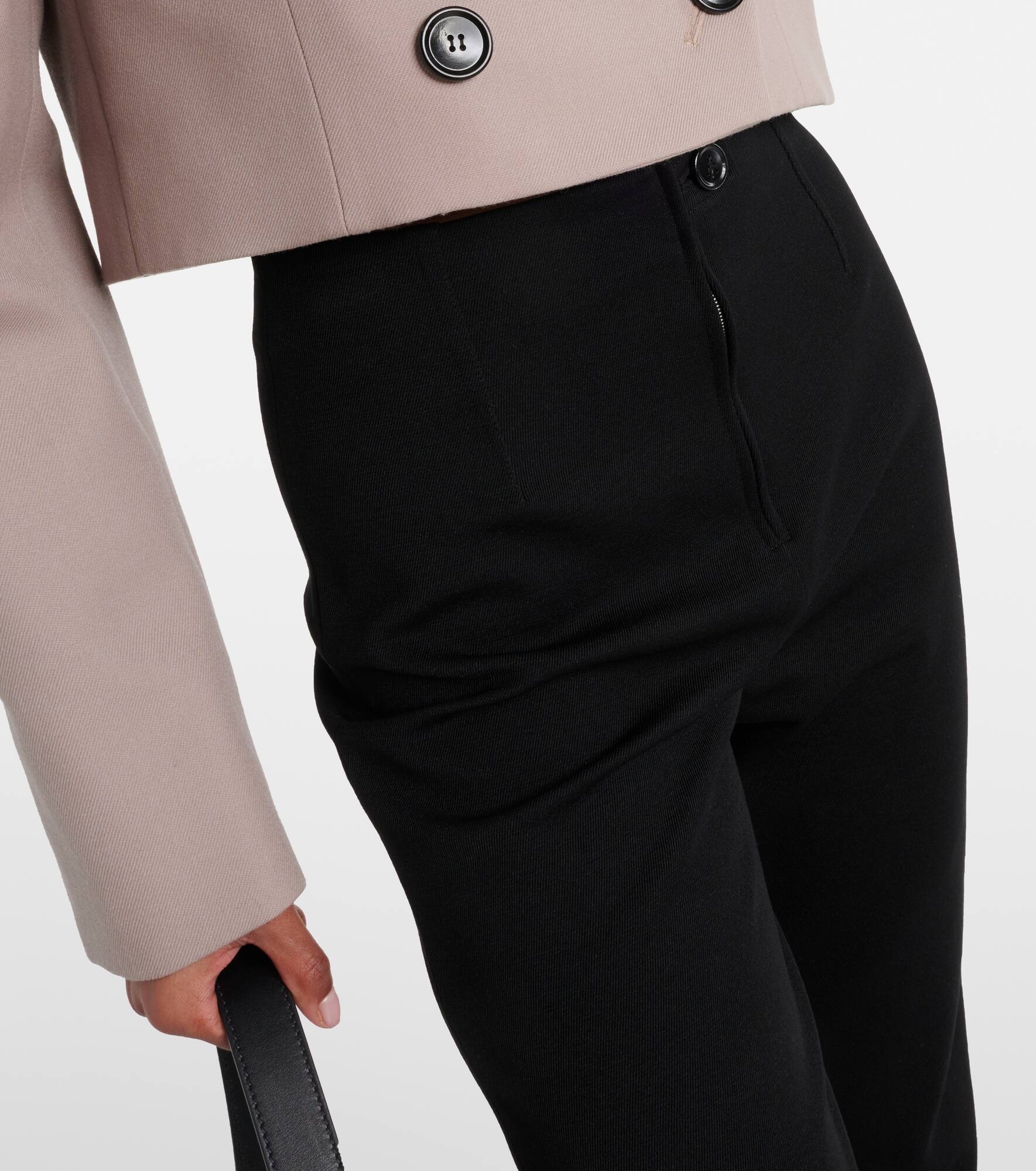 High-rise gabardine leggings - 4