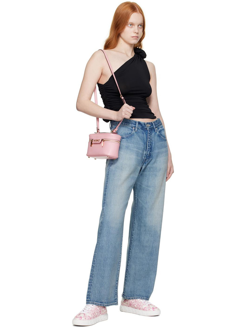 VERSACE Off-White & Pink Underwater Barocco Greca Sneakers outlook