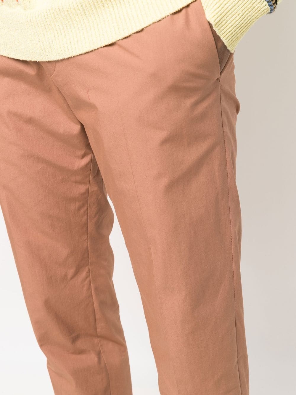 turn-up hem four-pocket chinos - 5