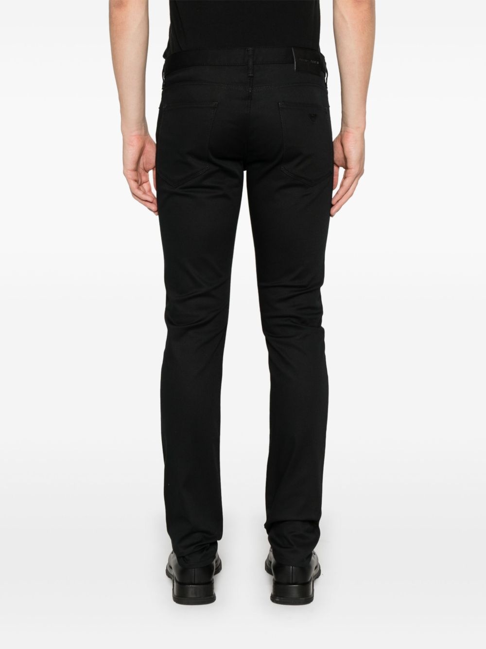 logo-plaque slim-fit jeans - 4