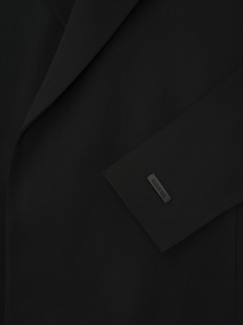 Satin Wool Double Breasted Blazer 6