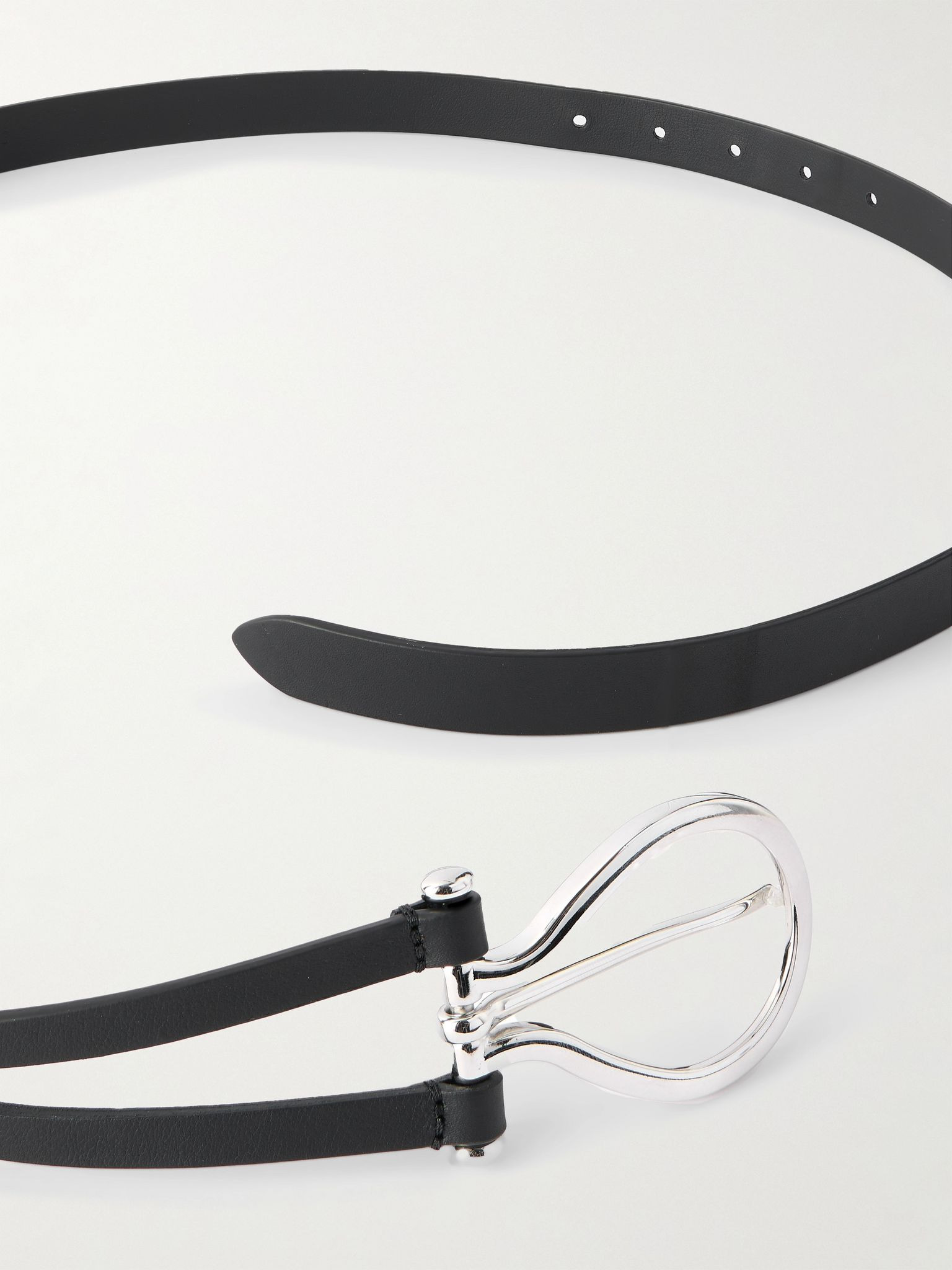 Leather belt Black - 3